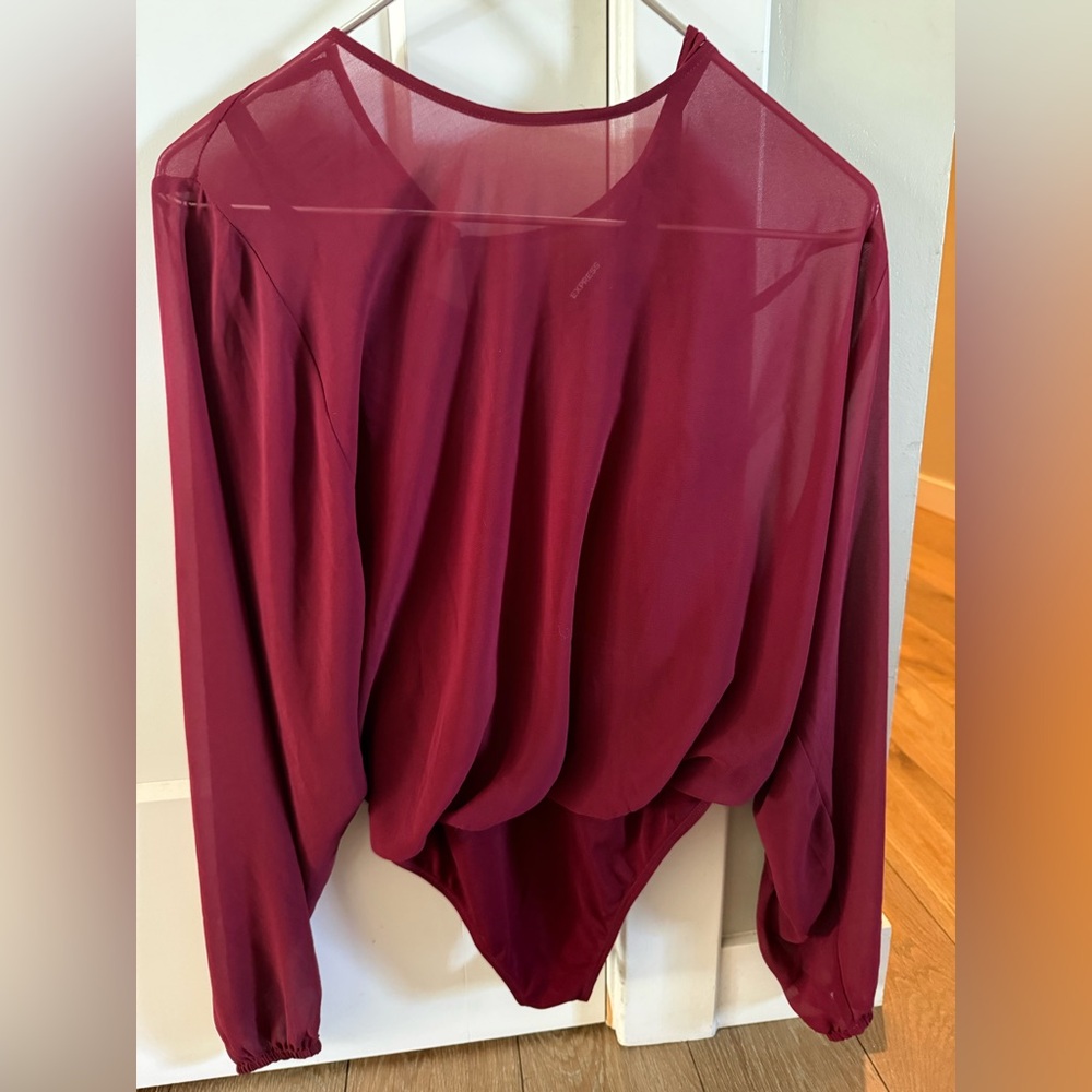 Express Deep Red Women's Bodysuit